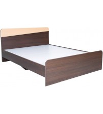 HomeTown Stylo Engineered Wood Queen Bed  (Finish Color - Brown)