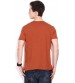 Lee Printed Men's Round Neck Orange T-Shirt