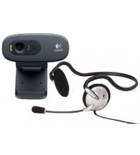 Logitech C270h HD Webcam (with Headphone)